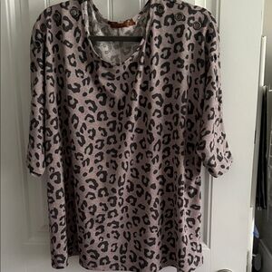 Leopard Print Women's Top